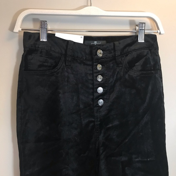 7 FAM High Rise Super Skinny Velvet Jeans size 26 - Picture 3 of 12